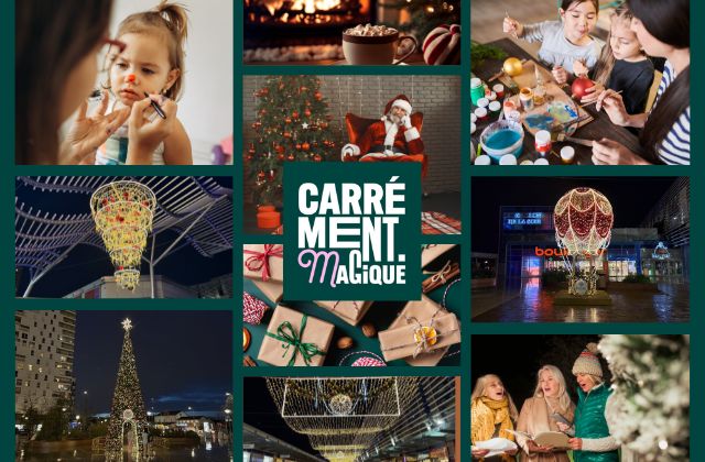 Noel au centre commercial carré de soie Lyon, Vaulx-En-Velin